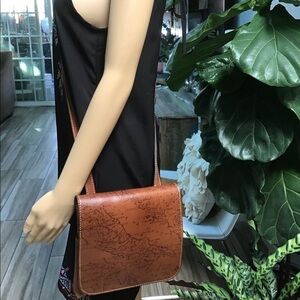 Patricia Nash Leather Messenger Crossbody Bag
